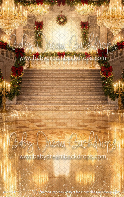 Enchanted Princess Belle of the Christmas Ball Sweep (WM)