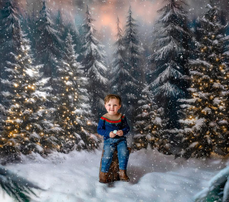 Evening Winter Pines (JA)