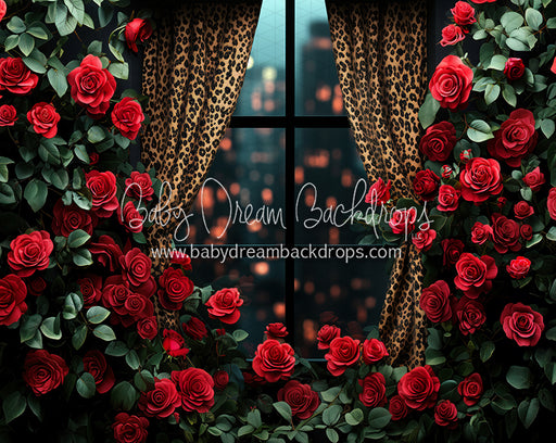 Everbloom Leopard Rose Window (CC)