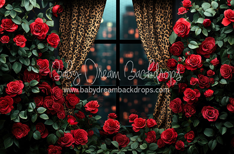 Everbloom Leopard Rose Window (CC)