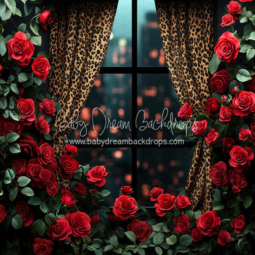 Everbloom Leopard Rose Window (CC)