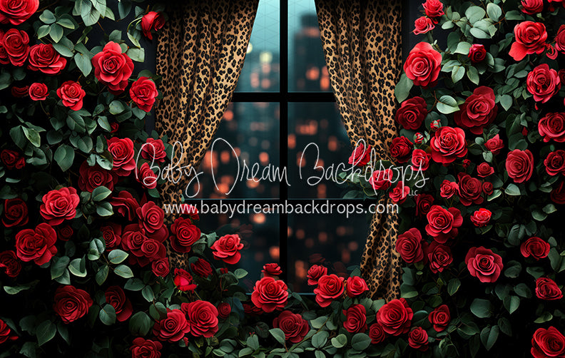 Everbloom Leopard Rose Window (CC)