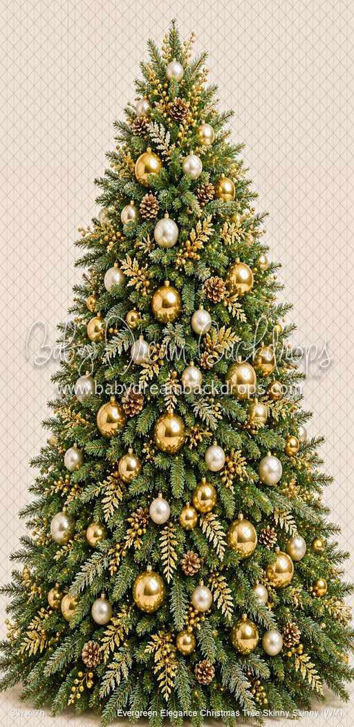 Evergreen Elegance Christmas Tree Skinny Skinny (WM)