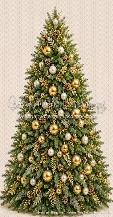 Evergreen Elegance Christmas Tree Skinny Skinny (WM)