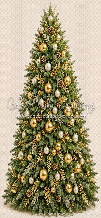 Evergreen Elegance Christmas Tree Skinny Skinny (WM)