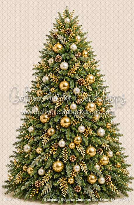 Evergreen Elegance Christmas Tree Skinny Skinny (WM)