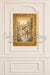 Evergreen Elegance Wall Panel with Golden Reindeer Portrait Skinny (WM)