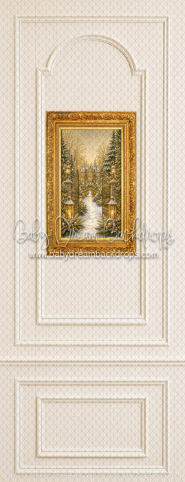 Evergreen Elegance Wall Panel with Winter Manor Portrait Skinny (WM)