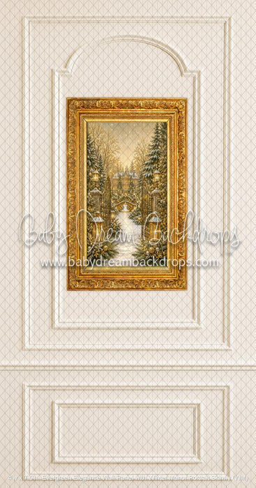 Evergreen Elegance Wall Panel with Winter Manor Portrait Skinny (WM)