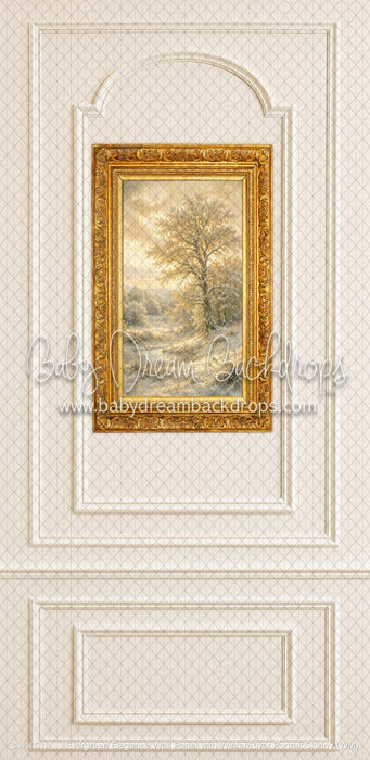 Evergreen Elegance Wall Panel with Winter River Portrait Skinny (WM)