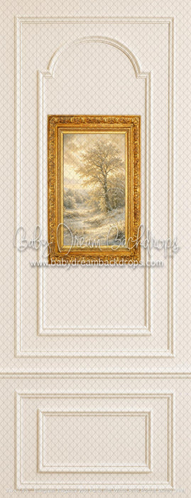 Evergreen Elegance Wall Panel with Winter River Portrait Skinny (WM)