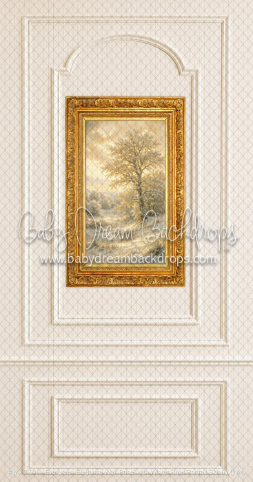 Evergreen Elegance Wall Panel with Winter River Portrait Skinny (WM)