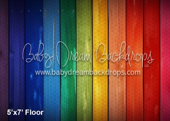 FLOOR Rainbow Wood Fabric Floor (WM)