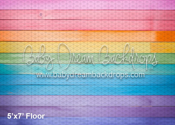 FLOOR Rainbow Wood Fabric Floor II (WM)