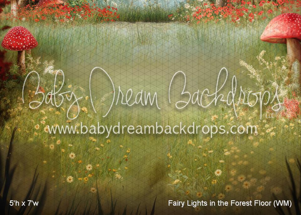 Fairy Lights in the Forest Fabric Floor (WM)