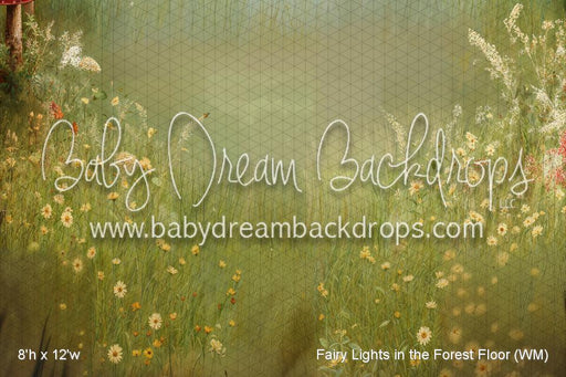 Fairy Lights in the Forest Fabric Floor (WM)