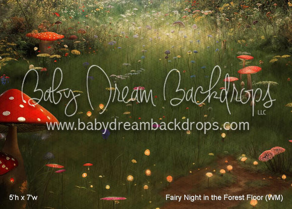 Fairy Night in the Forest Fabric Floor (WM)