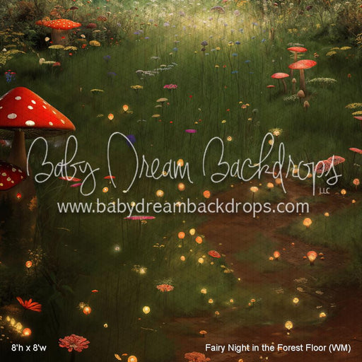 Fairy Night in the Forest Fabric Floor (WM)