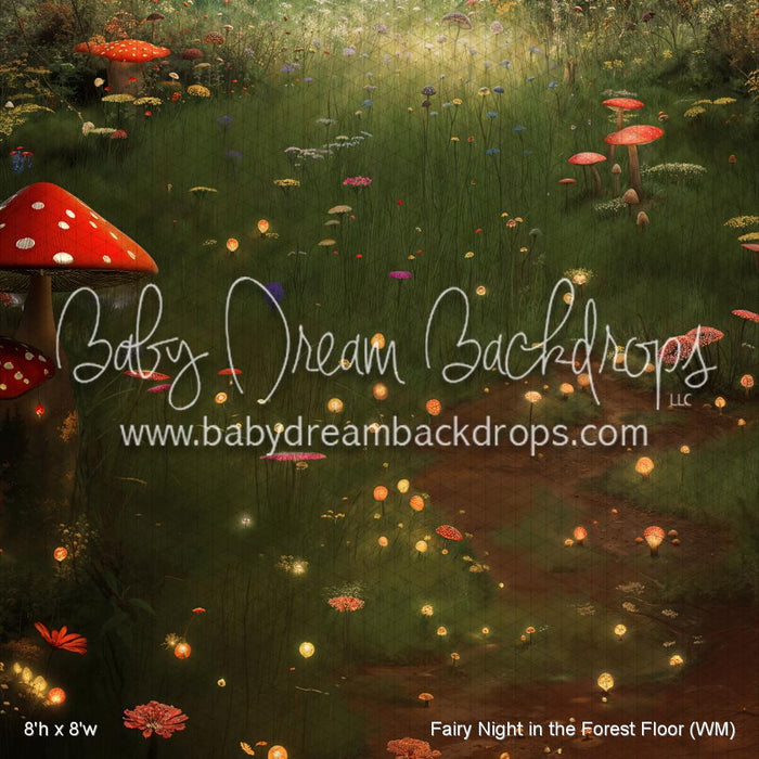 Fairy Night in the Forest Fabric Floor (WM)