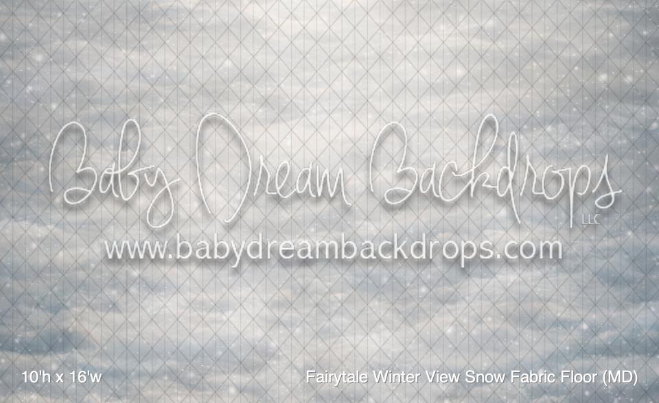 Fairytale Winter View Snow Fabric Floor (MD)