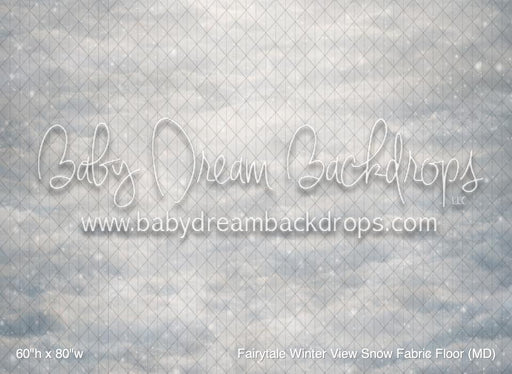 Fairytale Winter View Snow Fabric Floor (MD)