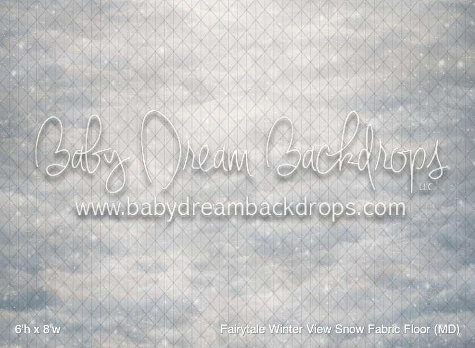 Fairytale Winter View Snow Fabric Floor (MD)