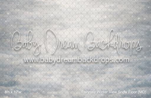 Fairytale Winter View Snow Fabric Floor (MD)