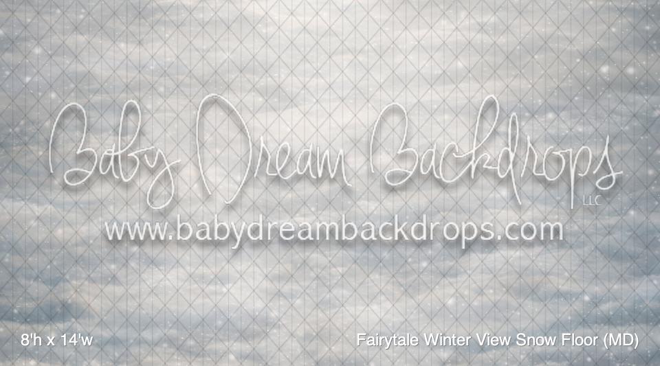 Fairytale Winter View Snow Fabric Floor (MD)