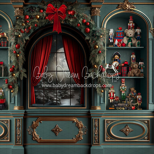 Fancy Claus Workshop Shelves (Left) (JA)