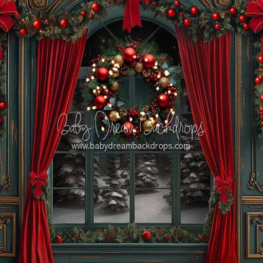 Fancy Claus Workshop Window (JA)