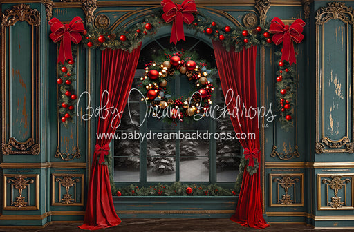 Fancy Claus Workshop Window (JA)