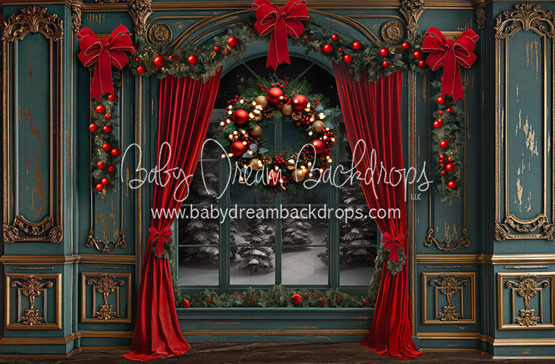 Fancy Claus Workshop Window (JA)