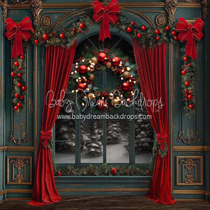 Fancy Claus Workshop Window (JA)