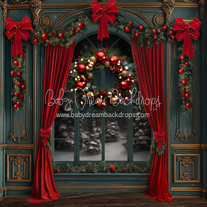 Fancy Claus Workshop Window (JA)