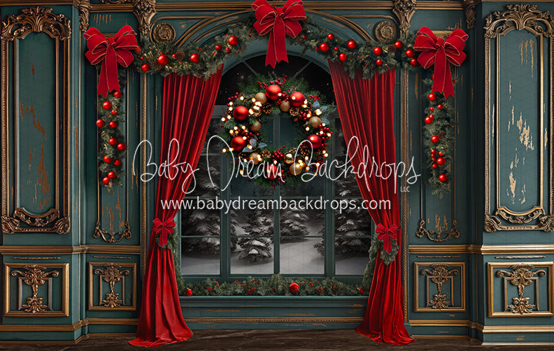 Fancy Claus Workshop Window (JA)