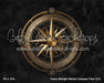 Fancy Midnight Marble Compass Fabric Floor (CC)