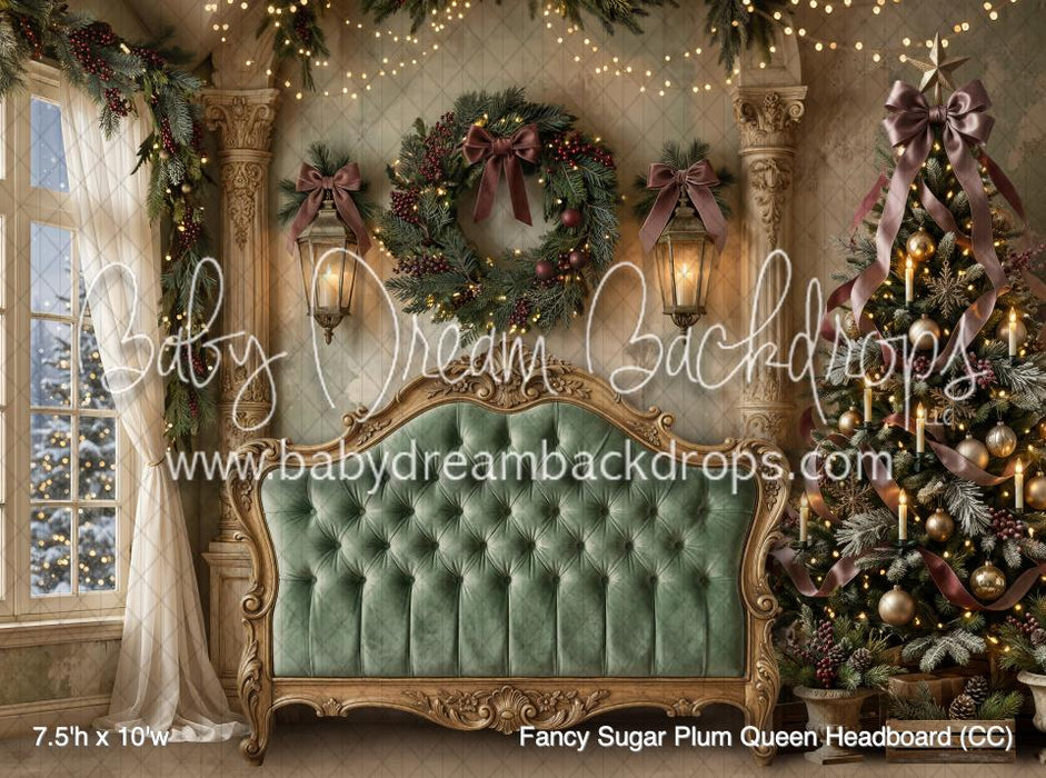 Fancy Sugar Plum Queen Headboard (CC)