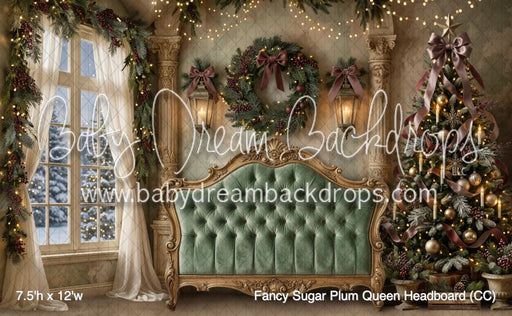Fancy Sugar Plum Queen Headboard (CC)