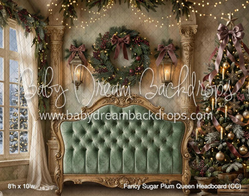 Fancy Sugar Plum Queen Headboard (CC)