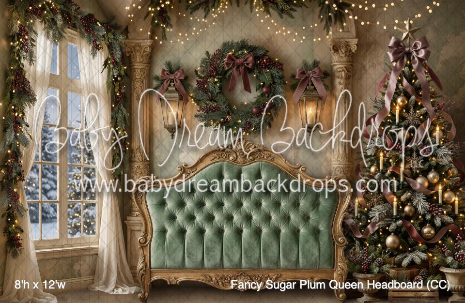 Fancy Sugar Plum Queen Headboard (CC)