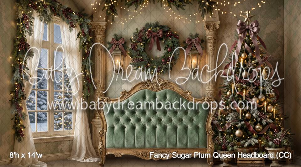 Fancy Sugar Plum Queen Headboard (CC)