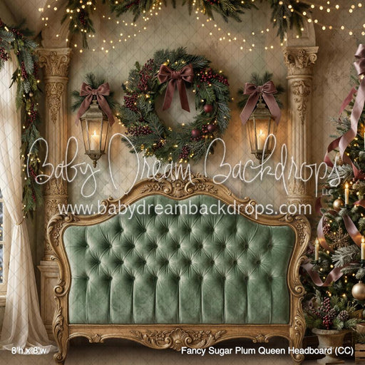 Fancy Sugar Plum Queen Headboard (CC)