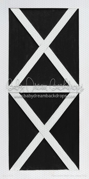 Farm Doors Black One Skinny (CC)