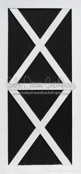 Farm Doors Black One Skinny (CC)