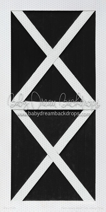 Farm Doors Black Two Skinny (CC)