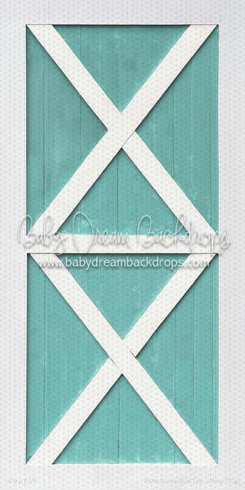 Farm Doors Blue Two Skinny (CC)