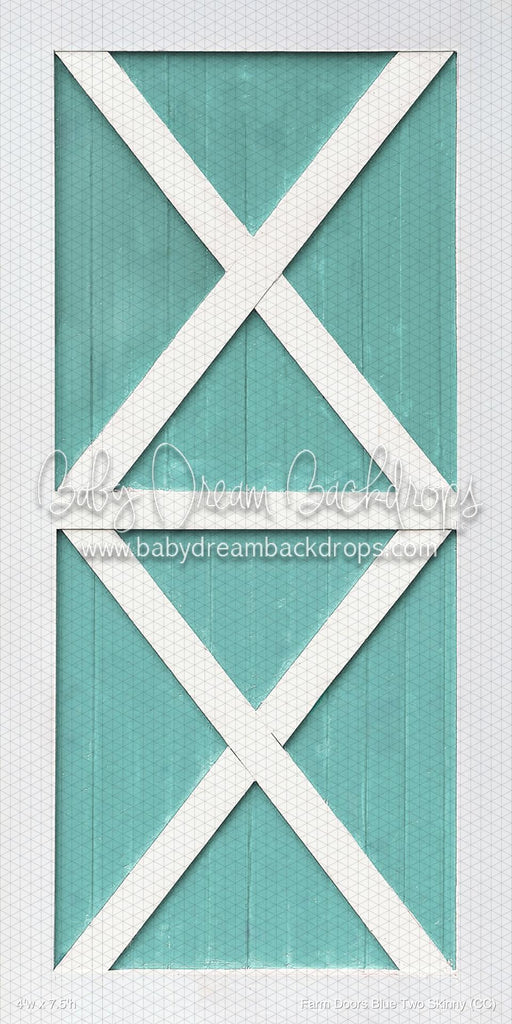 Farm Doors Blue Two Skinny (CC)