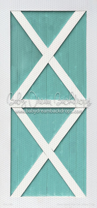 Farm Doors Blue Two Skinny (CC)