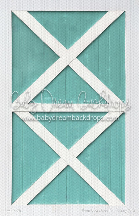 Farm Doors Blue Two Skinny (CC)