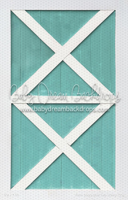 Farm Doors Blue Two Skinny (CC)